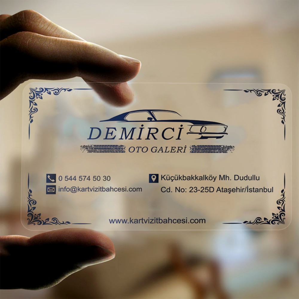 Kartvizit Bahçesi No 152 Şeffaf Kartvizit