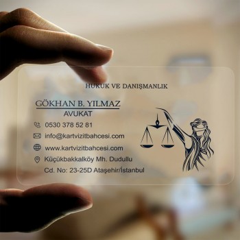 Kartvizit Bahçesi No 163 Şeffaf Kartvizit